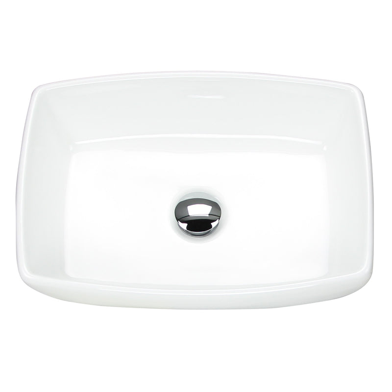 Nantucket Sinks White Rectangular Vessel Sink NSV1913 - view 2