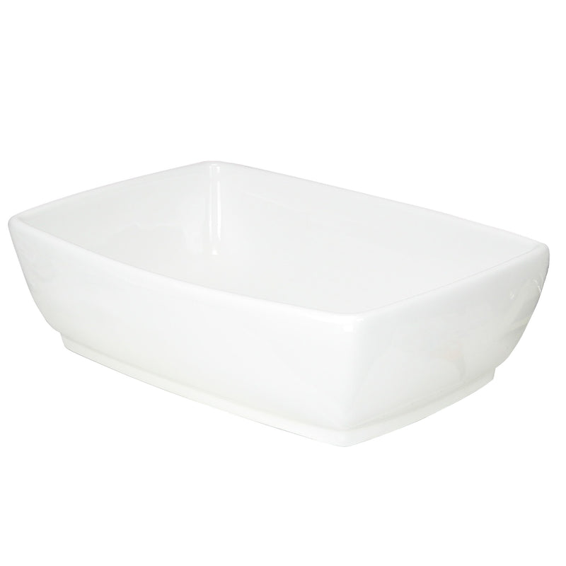 Nantucket Sinks White Rectangular Vessel Sink NSV1913 - view 3