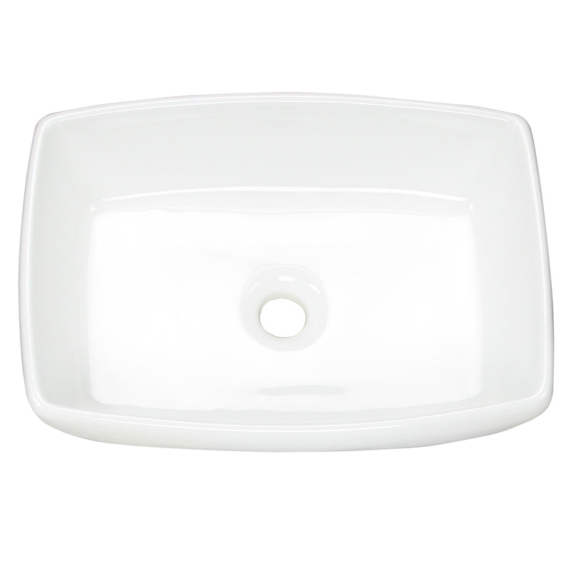 Nantucket Sinks White Rectangular Vessel Sink NSV1913 - view 4