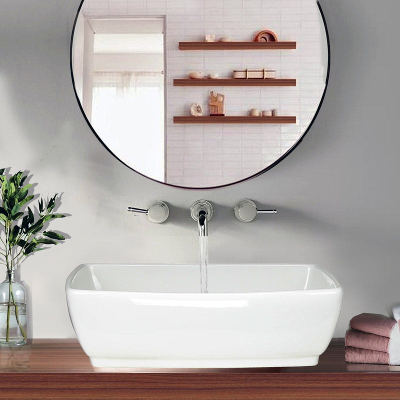 Nantucket Sinks White Rectangular Vessel Sink NSV1913 - view 7