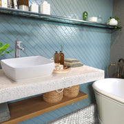 Nantucket Sinks White Rectangular Vessel Sink NSV1913 - view 8