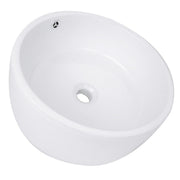 Nantucket Sinks Round White Vessel Sink With Overflow NSV213 - view 3
