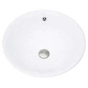 Nantucket Sinks 17 Inch Round White Vessel Sink With Overflow NSV218 - view 3