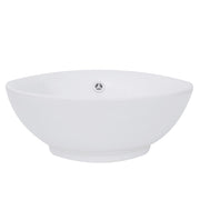 Nantucket Sinks 17 Inch Round White Vessel Sink With Overflow NSV218
