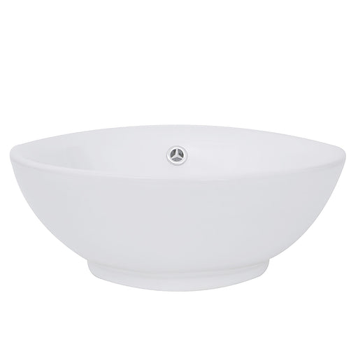 Nantucket Sinks 17 Inch Round White Vessel Sink With Overflow NSV218