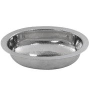 Nantucket Sinks OVS 17.75 Inch x 13.75 Inch Hand Hammered Stainless Steel Oval Undermount Bathroom Sink - view 3