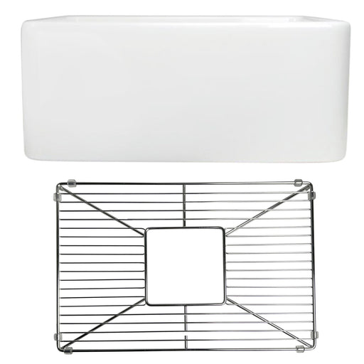 Nantucket Sinks 23.25 Inch Fireclay Farmhouse Kitchen Sink P-FCS23 - view 2