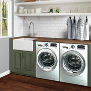 Nantucket Sinks 23.25 Inch Fireclay Farmhouse Kitchen Sink P-FCS23 - view 9
