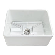 Nantucket Sinks 23.25 Inch Fireclay Farmhouse Kitchen Sink P-FCS23