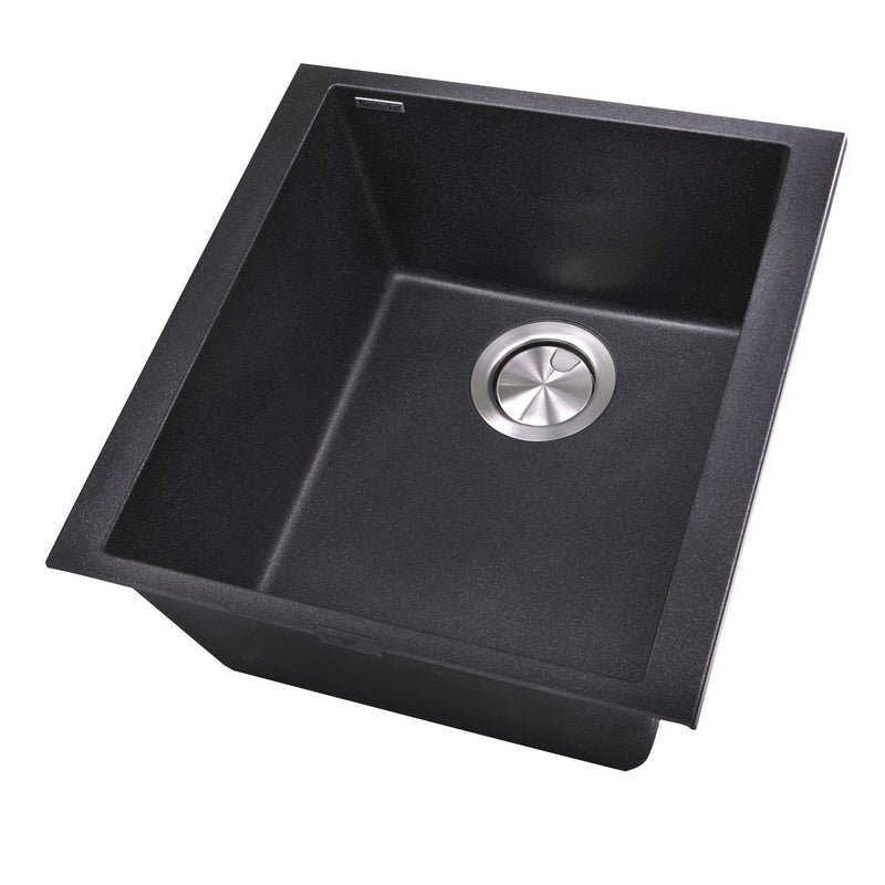 Nantucket Sinks 17" Single Bowl Undermount Granite Composite Bar-Prep Sink Black PR1716-BL - view 2