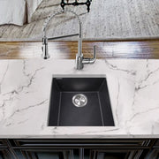 Nantucket Sinks 17" Single Bowl Undermount Granite Composite Bar-Prep Sink Black PR1716-BL - view 7