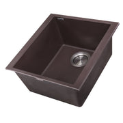 Nantucket Sinks 17" Single Bowl Undermount Granite Composite Bar-Prep Sink Brown PR1716-BR - view 2