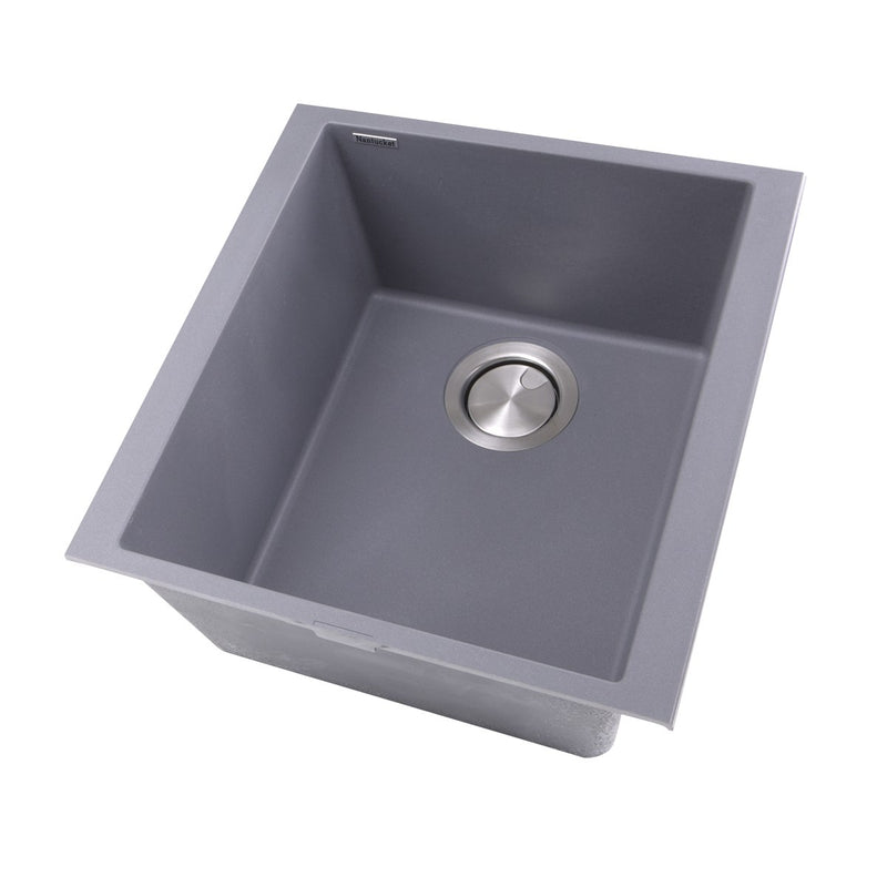 Nantucket Sinks 17" Single Bowl Undermount Granite Composite Bar-Prep Sink Titanium PR1716-TI - view 2