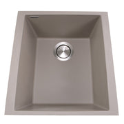 Nantucket Sinks 17" Single Bowl Undermount Granite Composite Bar-Prep Sink Truffle PR1716-TR