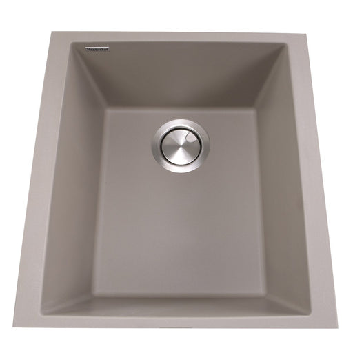 Nantucket Sinks 17" Single Bowl Undermount Granite Composite Bar-Prep Sink Truffle PR1716-TR