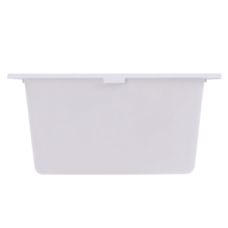 Nantucket Sinks 17" Single Bowl Undermount Granite Composite Bar-Prep Sink White PR1716-W - view 5