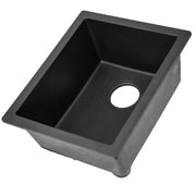 Nantucket Sinks Single Bowl Dual-mount Granite Composite Bar-Prep Sink Black PR1815-BL - view 3