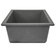 Nantucket Sinks Single Bowl Dual-mount Granite Composite Bar-Prep Sink Titanium PR1815-TI - view 4
