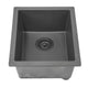 Nantucket Sinks Single Bowl Dual-mount Granite Composite Bar-Prep Sink Titanium PR1815-TI