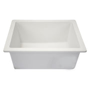 Nantucket Sinks Single Bowl Dual-mount Granite Composite Bar-Prep Sink White PR1815-W - view 6