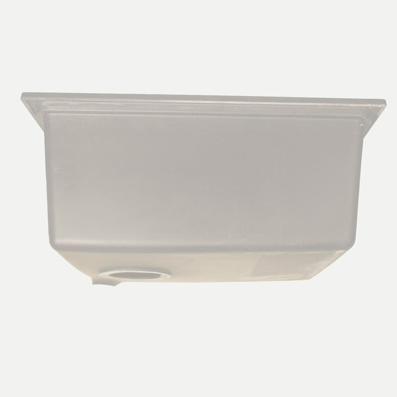 Nantucket Sinks 22" Dualmount Granite Composite Prep-Station with Side Set Drain - White PR2219PS-W - view 6