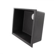 Nantucket Sinks Small Single Bowl Undermount Granite Composite Sink - Black PR2418-BL - view 4