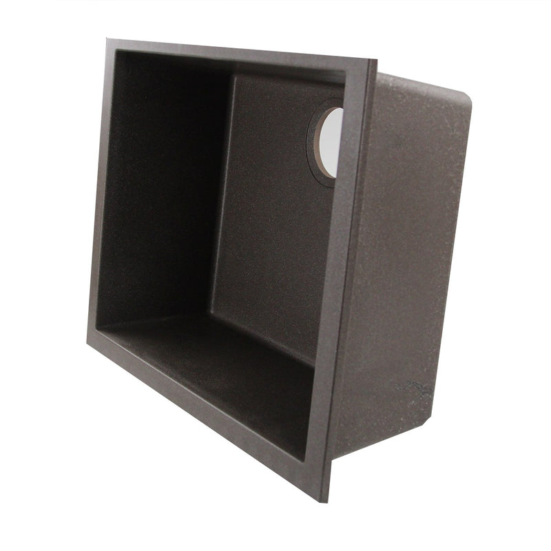 Nantucket Sinks Small Single Bowl Undermount Granite Composite Sink - Brown PR2418-BR - view 4