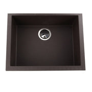 Nantucket Sinks Small Single Bowl Undermount Granite Composite Sink - Brown PR2418-BR