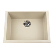 Nantucket Sinks Small Single Bowl Undermount Granite Composite Sink - Sand PR2418-S