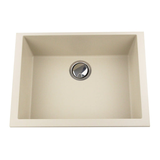 Nantucket Sinks Small Single Bowl Undermount Granite Composite Sink - Sand PR2418-S