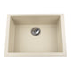 Nantucket Sinks Small Single Bowl Undermount Granite Composite Sink - Sand PR2418-S