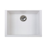 Nantucket Sinks Small Single Bowl Undermount Granite Composite Sink - White PR2418-W - view 2