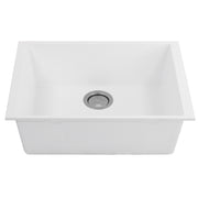 Nantucket Sinks Small Single Bowl Undermount Granite Composite Sink - White PR2418-W - view 3