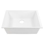 Nantucket Sinks Small Single Bowl Undermount Granite Composite Sink - White PR2418-W - view 5