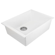 Nantucket Sinks Small Single Bowl Undermount Granite Composite Sink - White PR2418-W - view 6