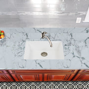 Nantucket Sinks Small Single Bowl Undermount Granite Composite Sink - White PR2418-W - view 7