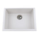 Nantucket Sinks Small Single Bowl Undermount Granite Composite Sink - White PR2418-W