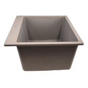 Nantucket Sinks Single Bowl Dual-mount Granite Composite Laundry Sink Truffle PR2522-DM-TR - view 4