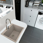 Nantucket Sinks Single Bowl Dual-mount Granite Composite Laundry Sink Truffle PR2522-DM-TR - view 5