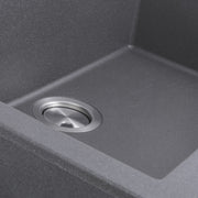 Nantucket Sinks Single Bowl Dual-mount Granite Composite Kitchen Sink Titanium PR2720-DM-TI - view 2