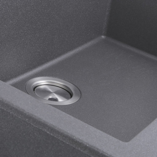 Nantucket Sinks Single Bowl Dual-mount Granite Composite Kitchen Sink Titanium PR2720-DM-TI - view 2