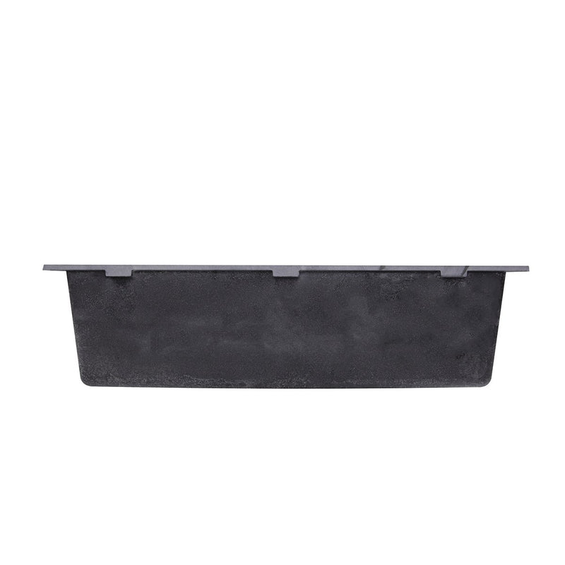 Nantucket Sinks Large Single Bowl Undermount Granite Composite Sink - Black PR3018-BL - view 3