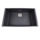 Nantucket Sinks Large Single Bowl Undermount Granite Composite Sink - Black PR3018-BL