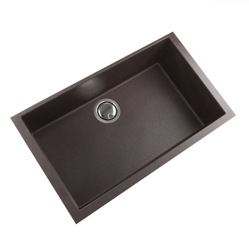 Nantucket Sinks Large Single Bowl Undermount Granite Composite Sink - Brown PR3018-BR - view 3