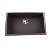 Nantucket Sinks Large Single Bowl Undermount Granite Composite Sink - Brown PR3018-BR