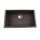 Nantucket Sinks Large Single Bowl Undermount Granite Composite Sink - Brown PR3018-BR