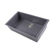 Nantucket Sinks Large Single Bowl Undermount Granite Composite Sink - Titanium PR3018-TI - view 2