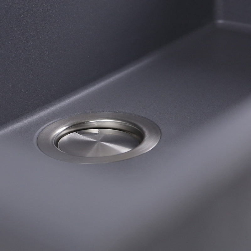 Nantucket Sinks Large Single Bowl Undermount Granite Composite Sink - Titanium PR3018-TI - view 3