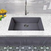 Nantucket Sinks Large Single Bowl Undermount Granite Composite Sink - Titanium PR3018-TI - view 5