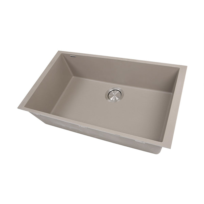 Nantucket Sinks Large Single Bowl Undermount Granite Composite Sink - Truffle PR3018-TR - view 2